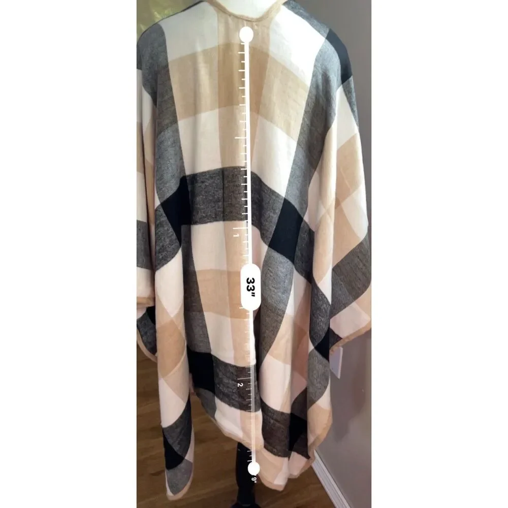 NWT Ann Taylor Open Front Poncho/Wrap. OS.